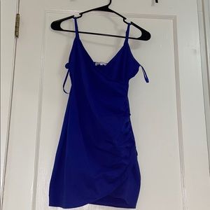 Royal blue bodycon dress